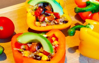 Quinoa Fiesta Stuffed Peppers
